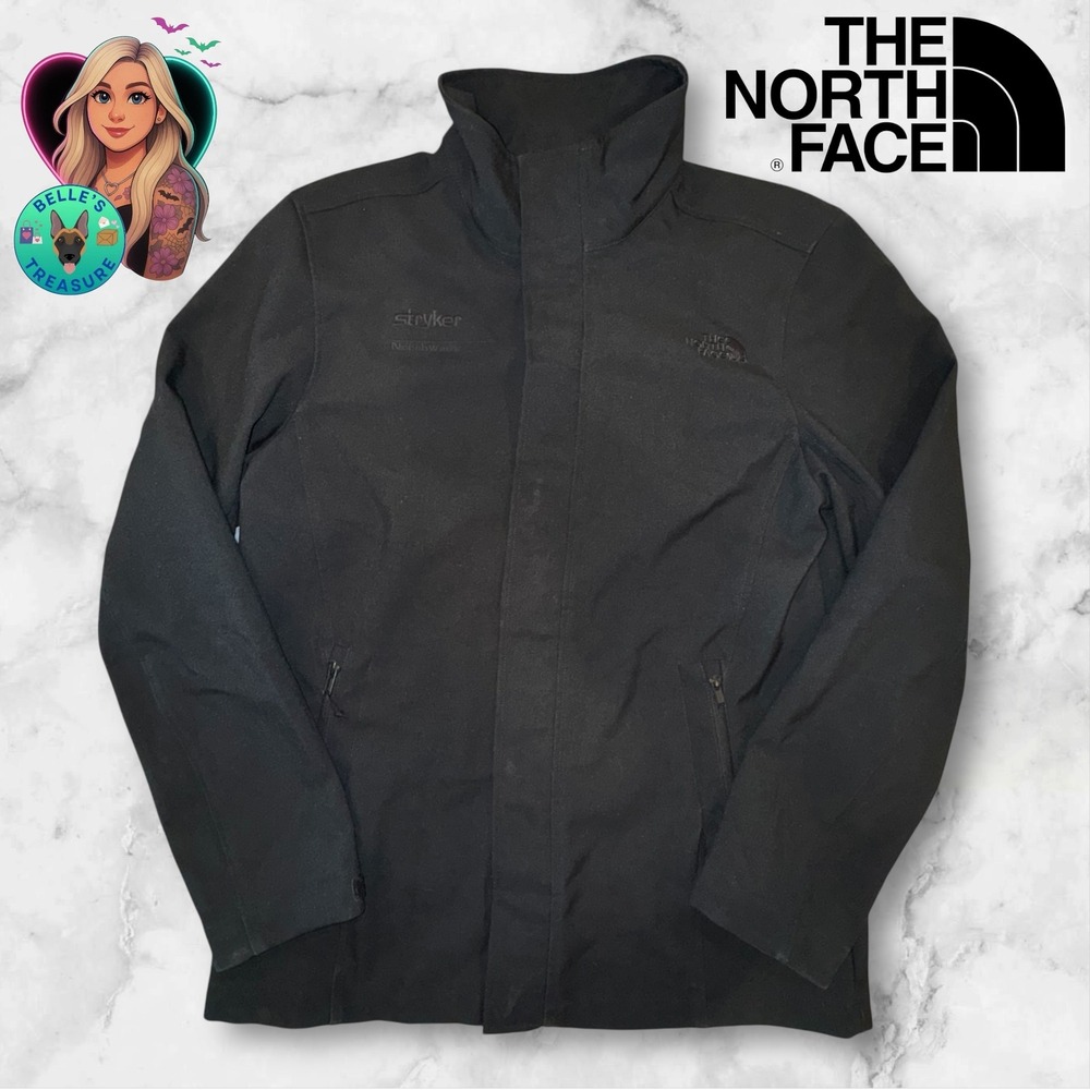 The North Face Stryker Northwest‎ Mens Large Black Full Zip SoftShell Jacket